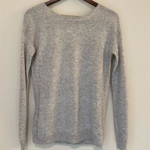 Cream backless Sweater